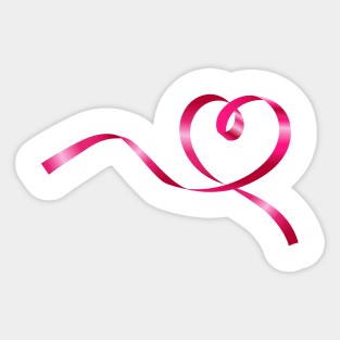 Breast Cancer Ribbon Sticker